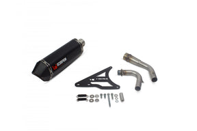 Peugeot Django 150 (EURO4) (2017-2018) SCORPION Exhaust Serket Full System – Black Ceramic