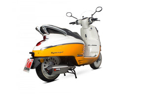 Peugeot Django 150 (EURO 4) (2017-2018) SCORPION Exhaust Serket Full System - Brushed Stainless Steel