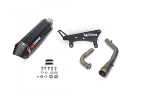 Peugeot Tweet 125 (2010-2017) SCORPION Exhaust Serket Full System - Black Ceramic