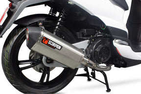 Peugeot Tweet 125 (2010-2017) SCORPION Exhaust Serket Full System - Brushed Stainless Steel