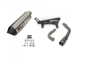 Peugeot Tweet 125 (2010-2017) SCORPION Exhaust Serket Full System - Brushed Stainless Steel