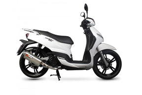 Peugeot Tweet 125 (2010-2017) SCORPION Exhaust Serket Full System - Brushed Stainless Steel