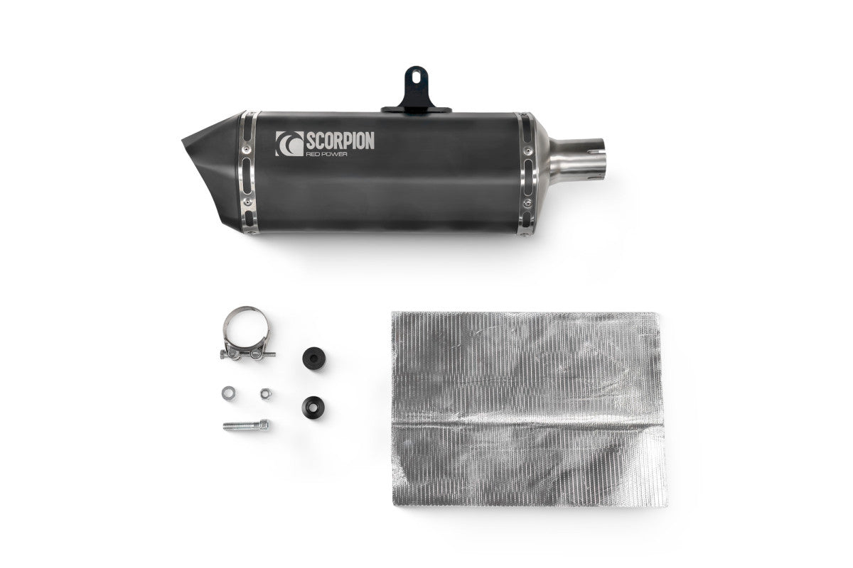 Royal Enfield Himalayan 411cc 410 Scorpion Exhaust Serket Slip-On - Black Ceramic