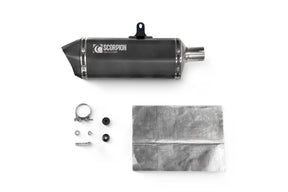 Royal Enfield Himalayan 411cc 410 Scorpion Exhaust Serket Slip-On - Black Ceramic