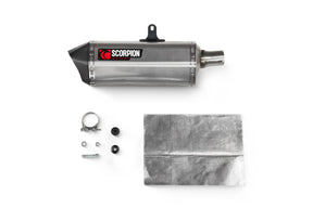 Royal Enfield Himalayan 411cc 410 Scorpion Exhaust Serket Slip-On - Brushed Stainless