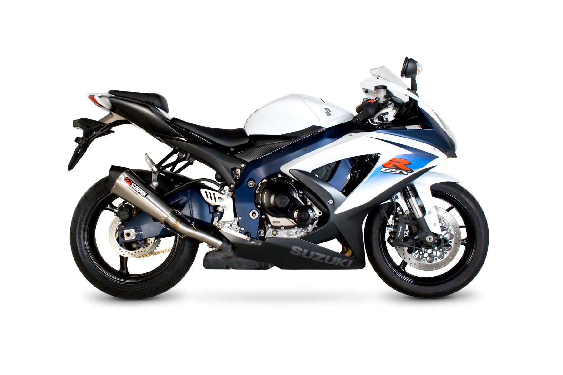 Suzuki GSX-R 600 (2008–2010) Scorpion Exhaust Serket Taper Slip-on - Brushed Stainless