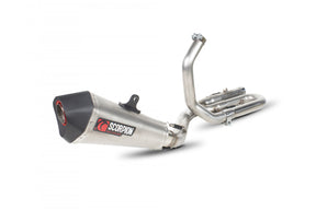 Suzuki Gladius 650 (2009–2016) Scorpion Exhaust Serket Taper Full System - Brushed Stainless