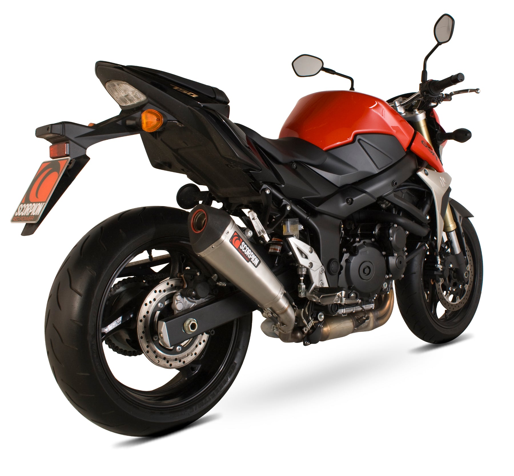 Suzuki GSR 750 (2011–2016) Scorpion Exhaust Serket Taper Slip-on - Brushed Stainless