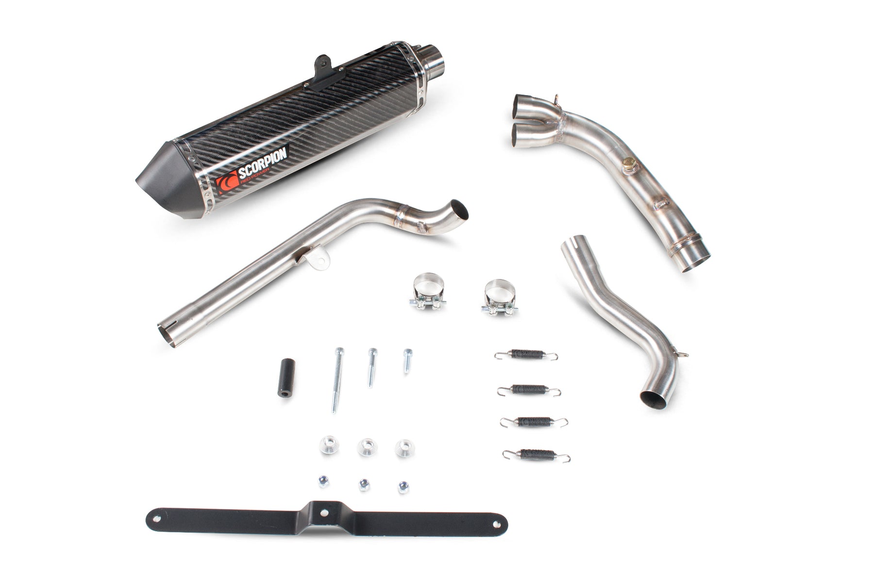 Suzuki DL 650 V-Strom (2012–2016) Scorpion Exhaust Serket Parallel Slip-on - Carbon Fibre