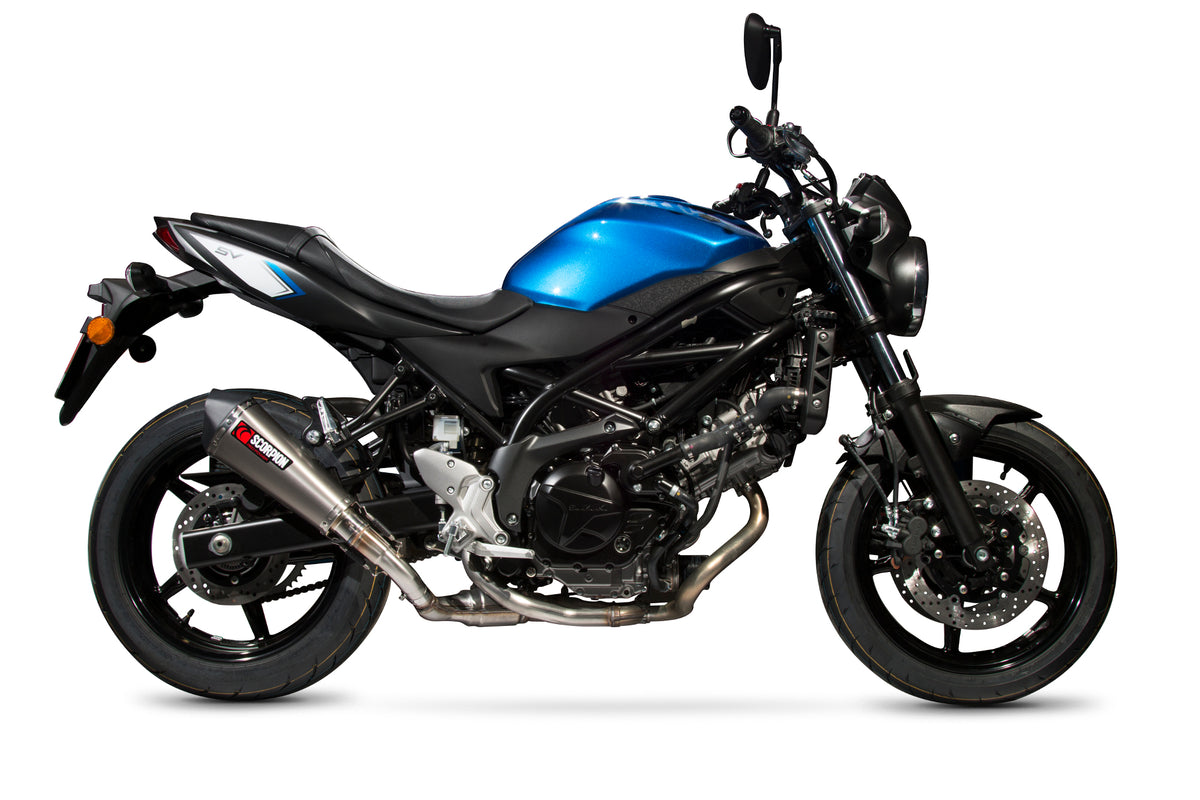Suzuki SV 650 X (2016–2021) Scorpion Exhaust Serket Taper Slip-on - Titanium