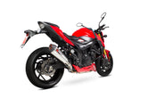 Suzuki GSX-S 750 (2017–2022) Scorpion Exhaust Serket Taper Slip-on - Brushed Stainless