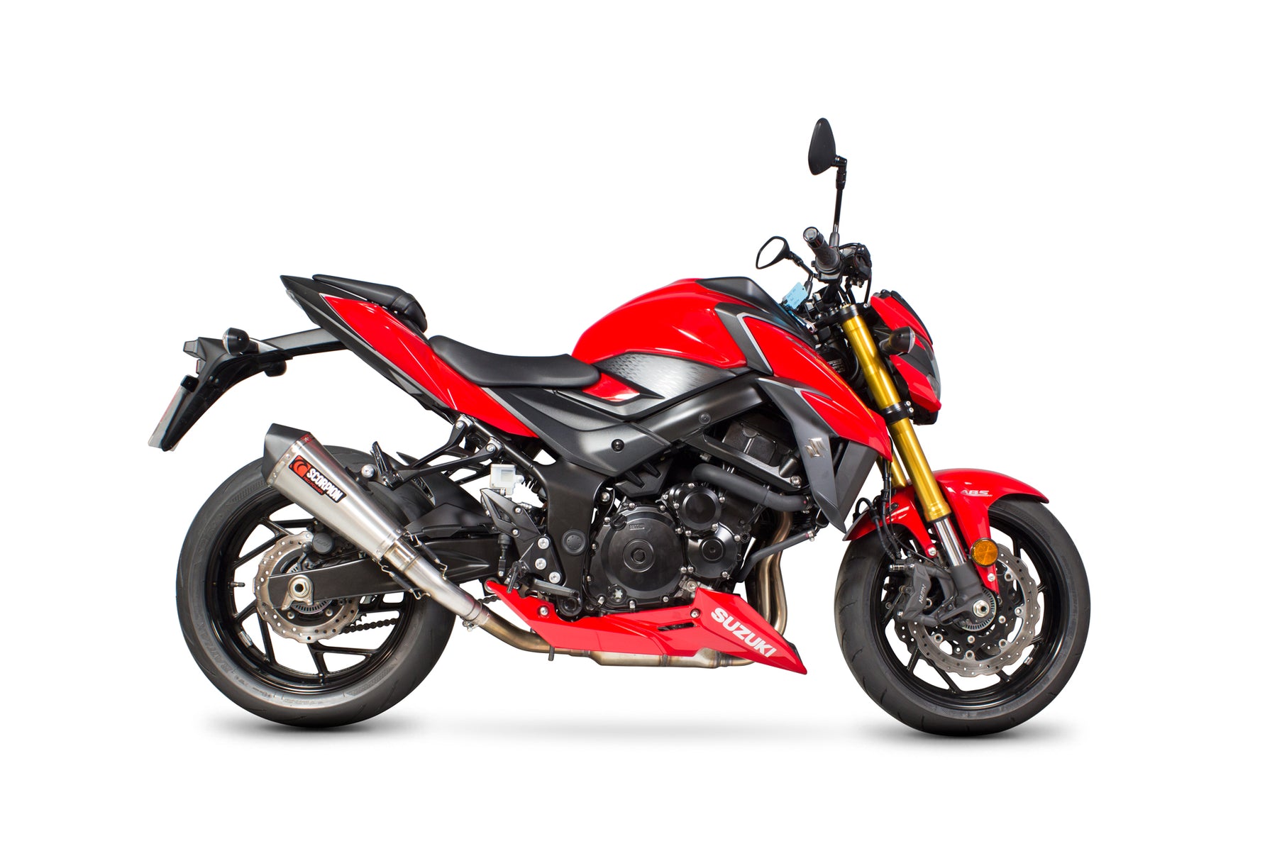 Suzuki GSX-S 750 (2017–2022) Scorpion Exhaust Serket Taper Slip-on - Brushed Stainless