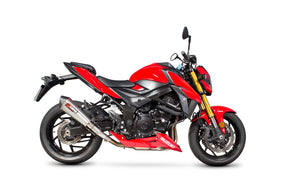 Suzuki GSX-S 750 (2017–2022) Scorpion Exhaust Serket Taper Slip-on - Brushed Stainless