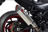 Suzuki GSX-R 1000 (2017–2018) Scorpion Exhaust Serket Parallel Slip-on - Brushed Stainless