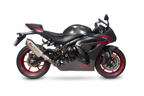 Suzuki GSX-R 1000 (2017–2018) Scorpion Exhaust Serket Parallel Slip-on - Brushed Stainless