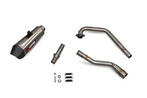 Suzuki GSX-S 125/150 (2017–2021) Scorpion Exhaust Serket Taper Full System - Brushed Stainless