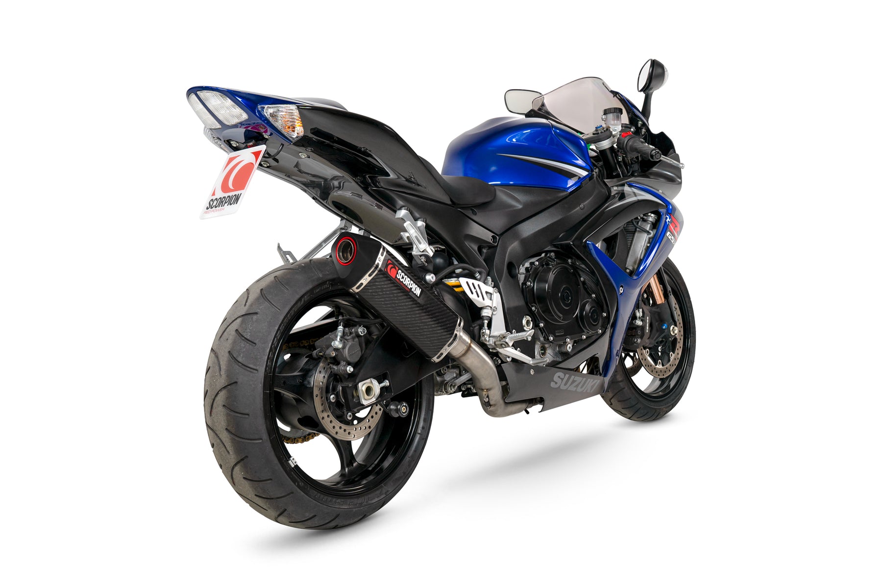 Suzuki GSX-R 750 (2006–2007) Scorpion Exhaust Serket Parallel Slip-on - Carbon Fibre