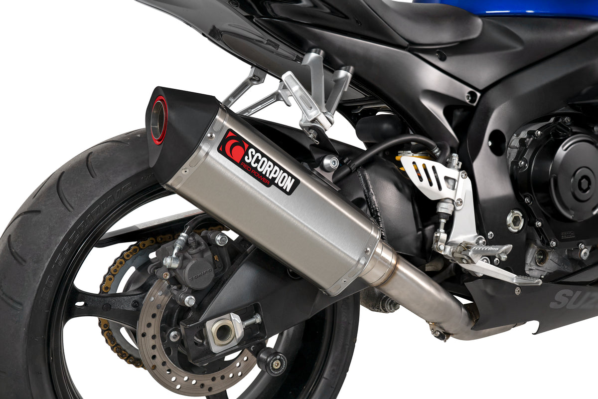 Suzuki GSX-R 750 (2006–2007) Scorpion Exhaust Serket Parallel Slip-on - Brushed Stainless