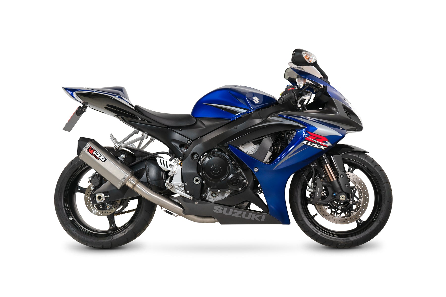 Suzuki GSX-R 750 (2006–2007) Scorpion Exhaust Serket Parallel Slip-on - Brushed Stainless
