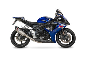 Suzuki GSX-R 750 (2006–2007) Scorpion Exhaust Serket Parallel Slip-on - Brushed Stainless