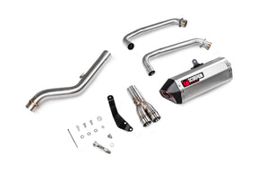 Suzuki GSX-8S (2023–2025) Scorpion Exhaust Serket Parallel Full System - Brushed Stainless