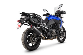 Suzuki V-Strom 800 inc DE/RE (2023–2025) Scorpion Exhaust Serket Parallel Slip-on - Black Ceramic