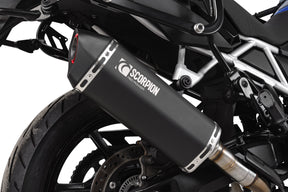 Suzuki V-Strom 800 inc DE/RE (2023–2025) Scorpion Exhaust Serket Parallel Slip-on - Black Ceramic