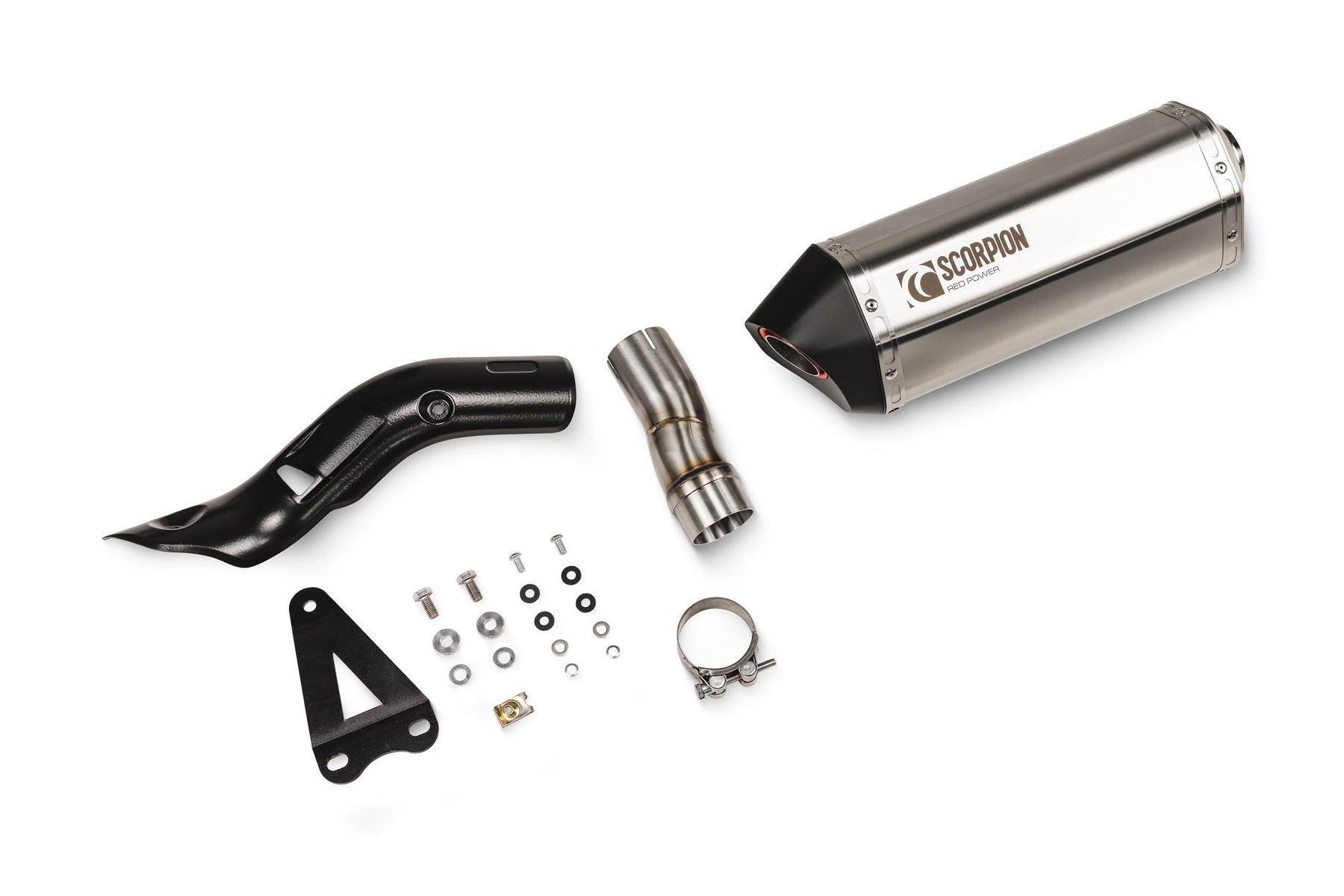 Suzuki V-Strom 800 inc DE/RE (2023–2025) Scorpion Exhaust Serket Parallel Slip-on - Brushed Stainless