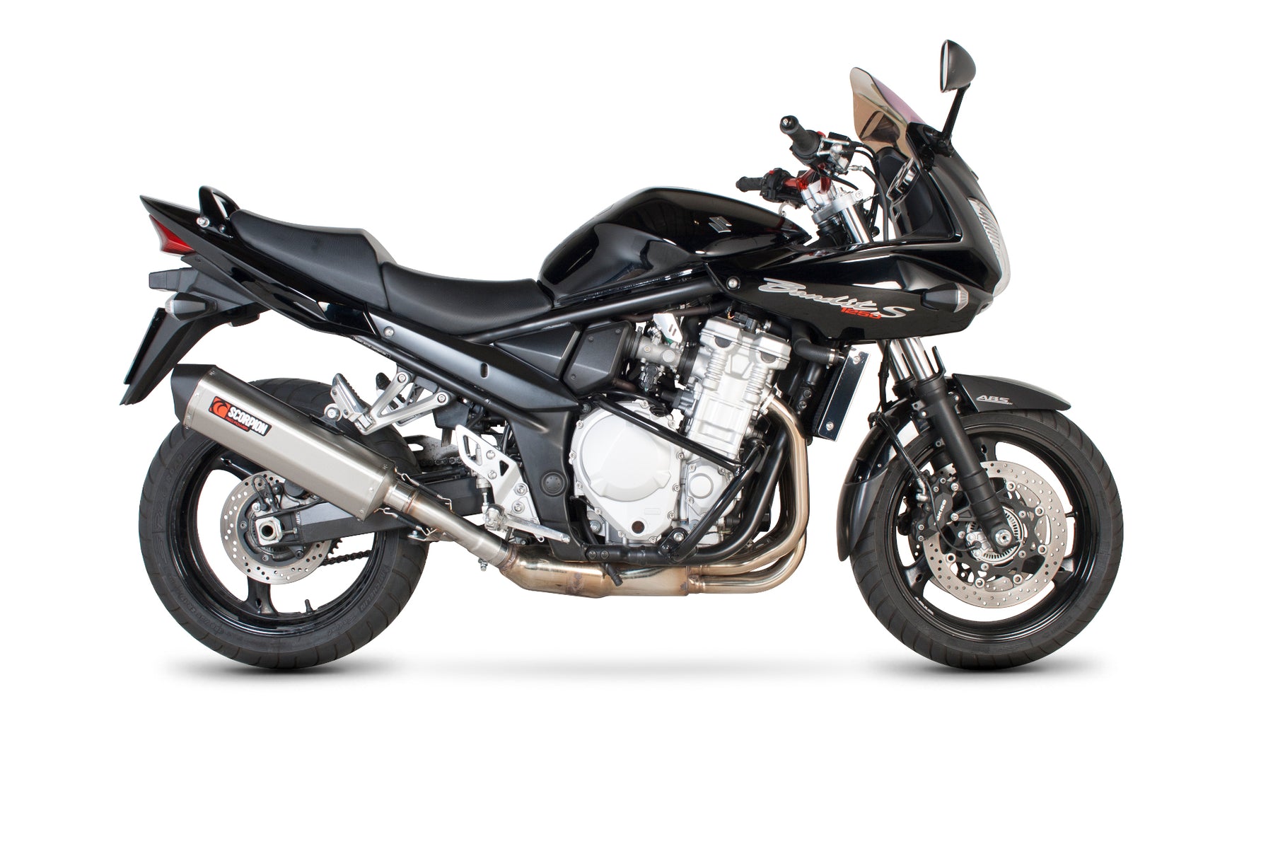 Suzuki GSF 1250 Bandit (2007–2015) Scorpion Exhaust Serket Parallel Slip-on - Brushed Stainless