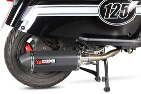 Scomadi TL125 (2015-2017) SCORPION Exhaust Serket Full System - Black Ceramic