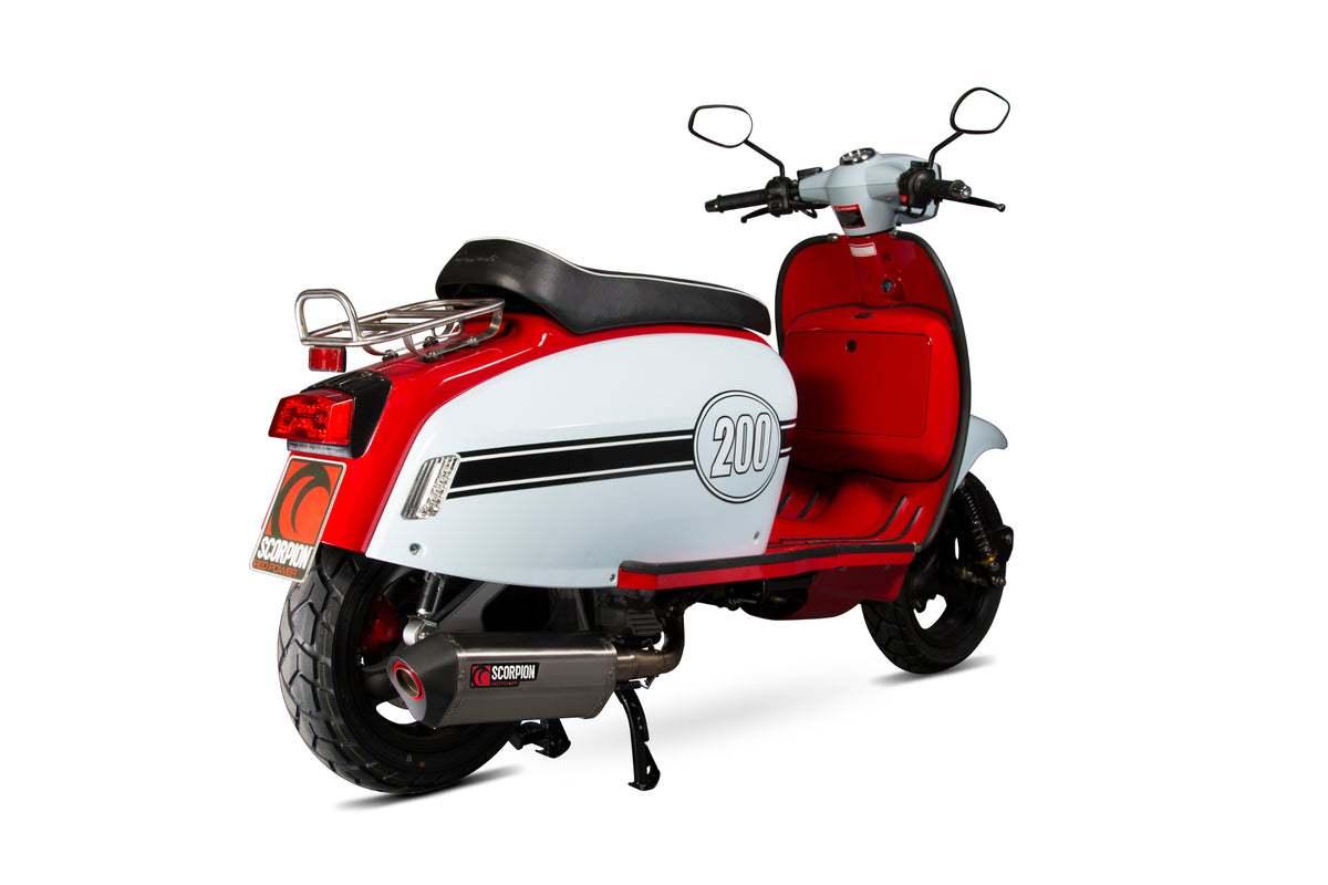 Scomadi TL125 (2015-2017) SCORPION Exhaust Serket Full System - Brushed Stainless Steel