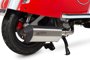 Scomadi TL200 (Euro4) (2018-2019) SCORPION Exhaust Serket Parallel Full System - Brushed Stainless Steel