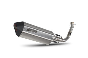 Scomadi TL200 (Euro4) (2018-2019) SCORPION Exhaust Serket Parallel Full System - Brushed Stainless Steel
