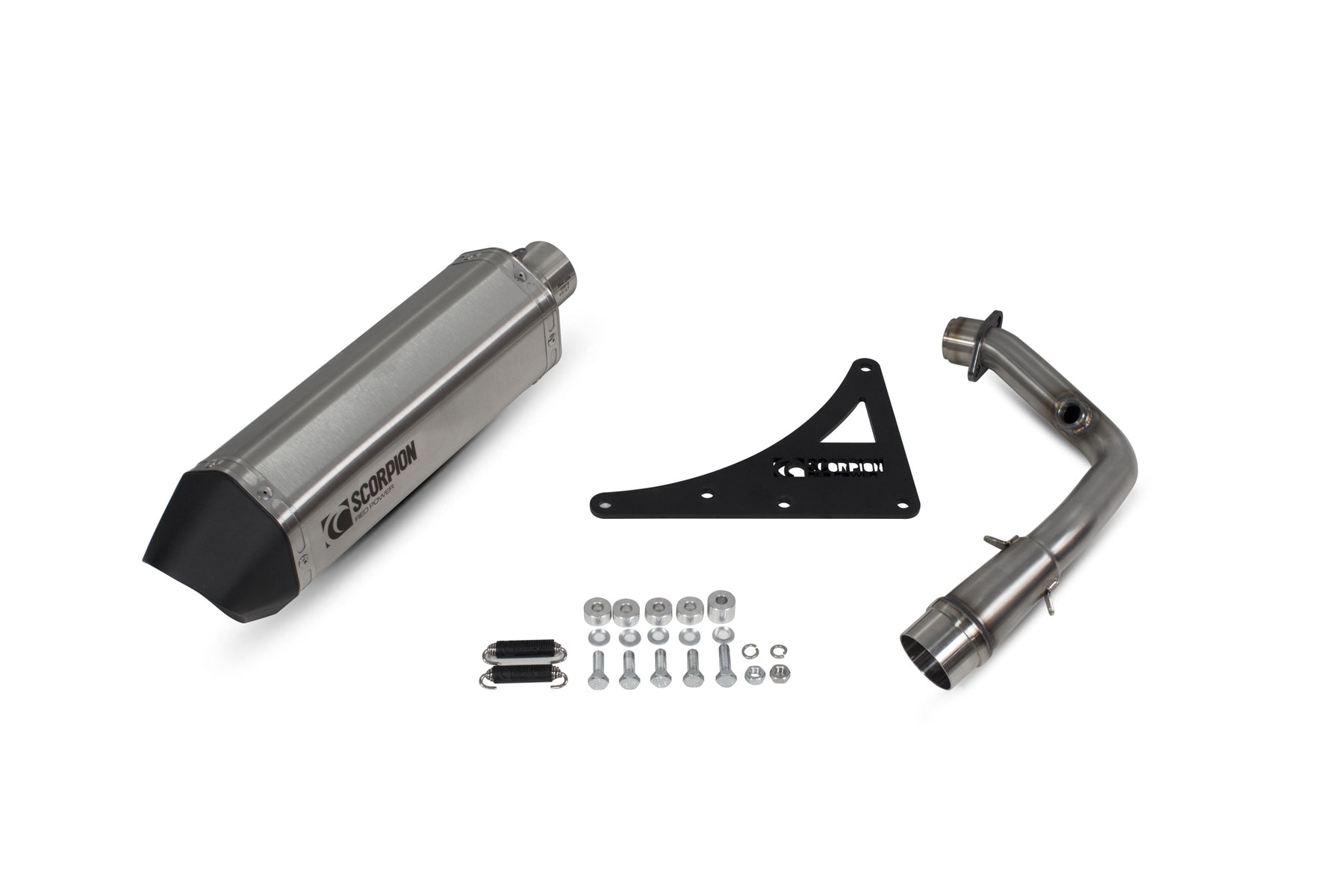 Scomadi TL200 (Euro4) (2018-2019) SCORPION Exhaust Serket Parallel Full System - Brushed Stainless Steel