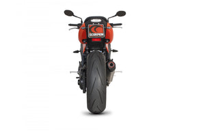 Triumph Speed Triple 1050 (2008–2010) Scorpion Exhaust Serket Taper Slip-on - Brushed Stainless