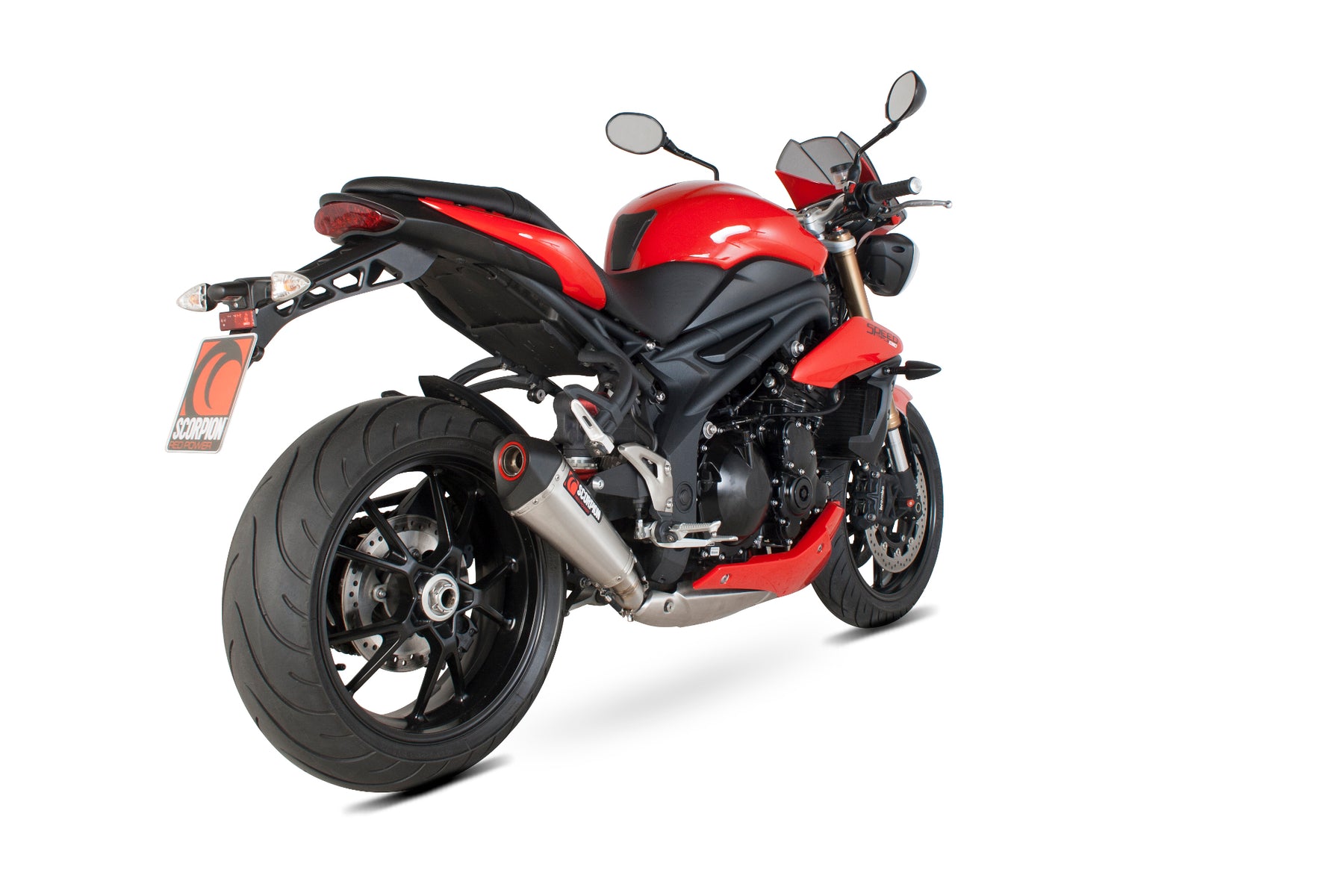 Triumph Speed Triple 1050 (2011–2015) Scorpion Exhaust Serket Taper Slip-on - Stainless Steel