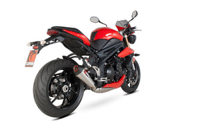 Triumph Speed Triple 1050 (2011–2015) Scorpion Exhaust Serket Taper Slip-on - Stainless Steel
