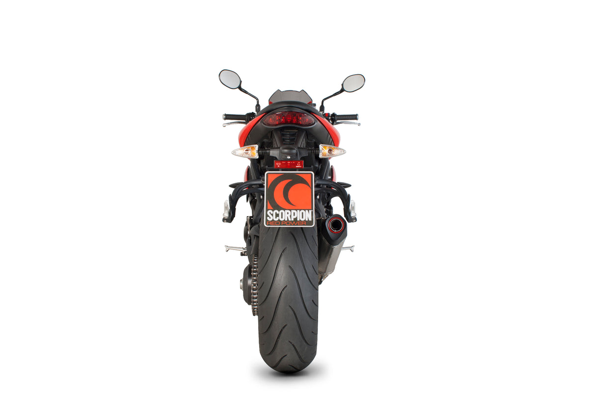 Triumph Speed Triple 1050 (2011–2015) Scorpion Exhaust Serket Taper Slip-on - Stainless Steel