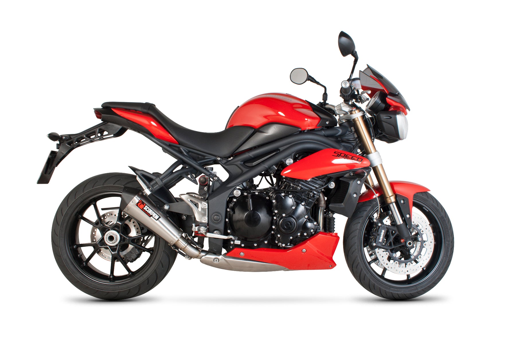 Triumph Speed Triple 1050 (2011–2015) Scorpion Exhaust Serket Taper Slip-on - Stainless Steel