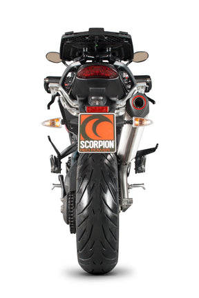 Triumph Tiger 1050 Sport (2013–2021) Scorpion Exhaust Serket Parallel Slip-on - Brushed Stainless