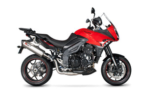 Triumph Tiger 1050 Sport (2013–2021) Scorpion Exhaust Serket Parallel Slip-on - Brushed Stainless