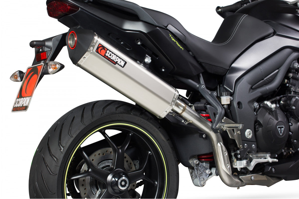 Triumph Tiger 1050 Sport (2013–2021) Scorpion Exhaust Serket Parallel Slip-on - Titanium
