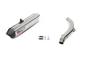 Triumph Tiger 1200 Explorer (2016–2021) Scorpion Exhaust Serket Parallel Slip-on - Brushed Stainless