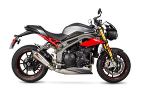 Triumph Speed Triple 1050 (2016–2017) Scorpion Exhaust Serket Taper Slip-on - Brushed Stainless