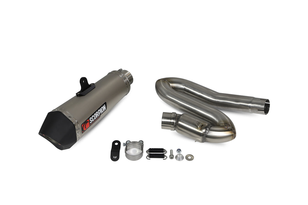 Triumph Street Triple 765 S/R/RS (2017–2019) Scorpion Exhaust Serket Taper Slip-on - Titanium