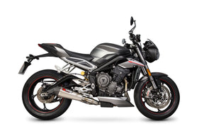 Triumph Street Triple 765 S/R/RS (2017–2019) Scorpion Exhaust Serket Taper Slip-on - Titanium