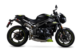 Triumph Speed Triple 1050 S/RS (2018–2020) Scorpion Exhaust Serket Parallel Slip-on Pair - Black Ceramic