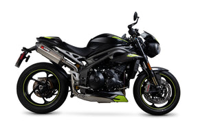 Triumph Speed Triple 1050 S/RS (2018–2020) Scorpion Exhaust Serket Parallel Slip-on Pair - Brushed Stainless
