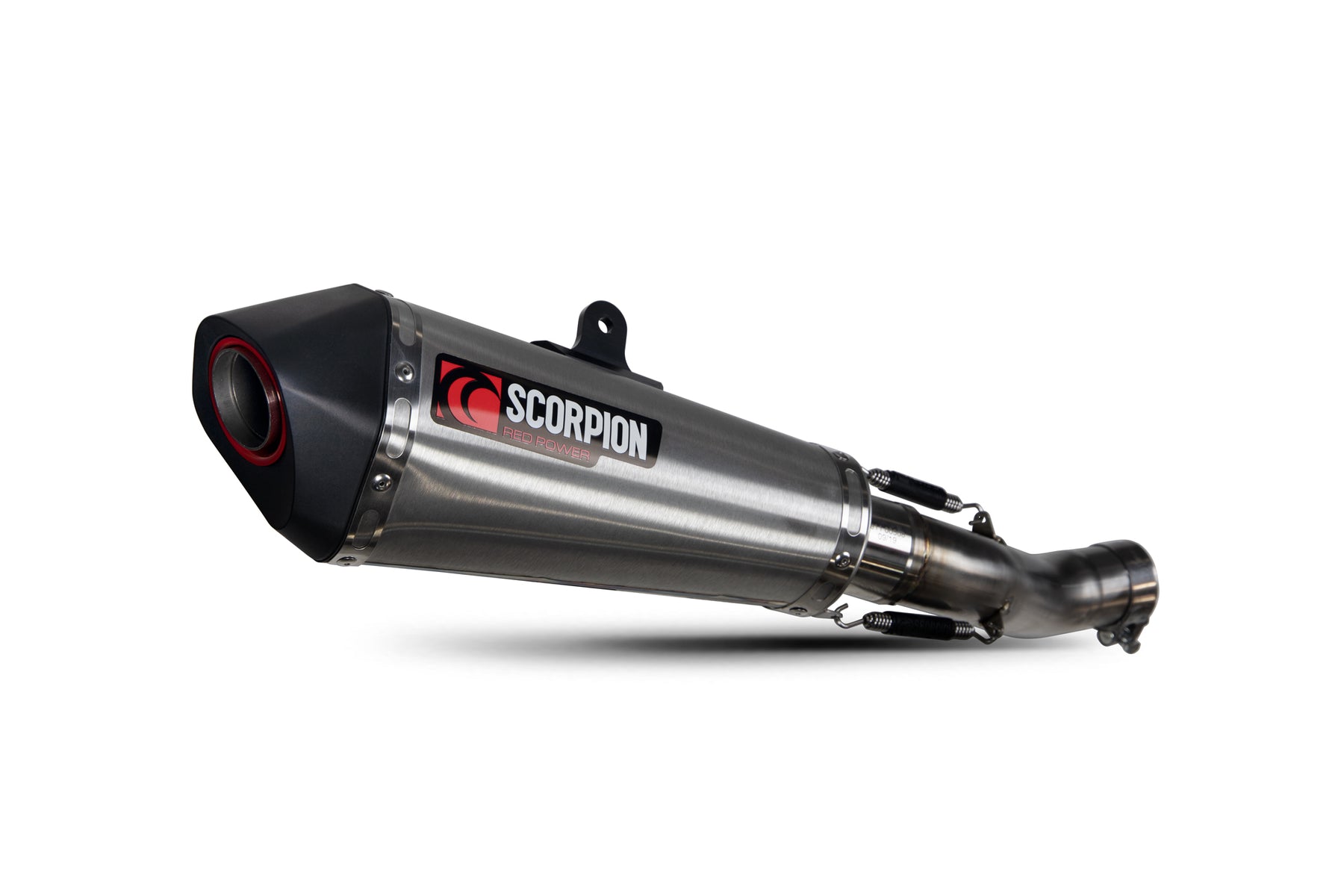 Triumph Speed Triple 1050 S/RS (2018–2020) Scorpion Exhaust Serket Taper Slip-on - Brushed Stainless