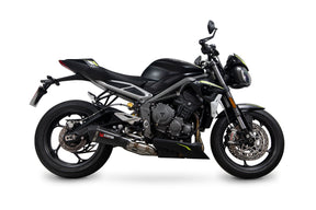 Triumph Street Triple 765 R/RS (2020–2022) Scorpion Exhaust Serket Taper Slip-on - Carbon Fibre